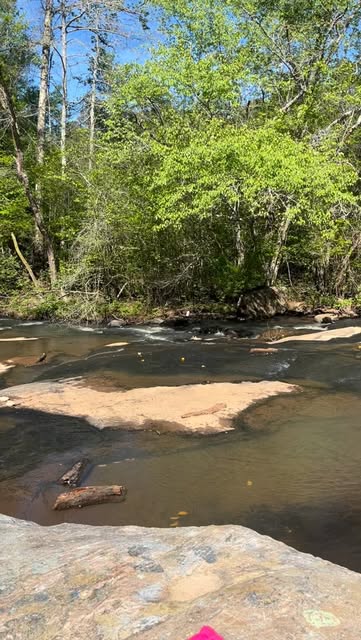 The river she posts as her meditation spot